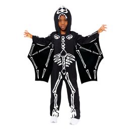 Bildspel - Skelett med Vingar Barn Maskeraddräkt