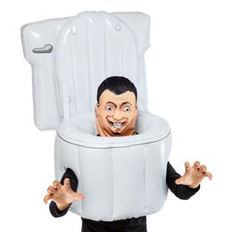 Lysbildefremvisning - Skibidi Toilet Man Børnekostume