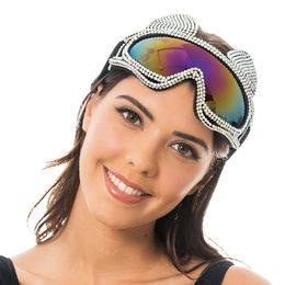 Bildspel - Skidglasögon Katt med Strass