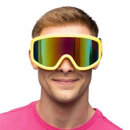 Bildspel - Skidglasögon Neongul