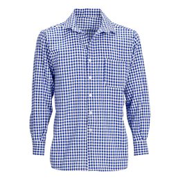 Lysbildefremvisning - Skjorte Blå/Hvid Ternet Herre