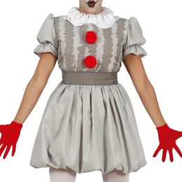 Bildspel - Skräckclown Dam Maskeraddräkt