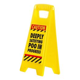 Varningsskylt Satisfying Poo