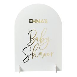 Skilt Baby Shower med Bokstaver