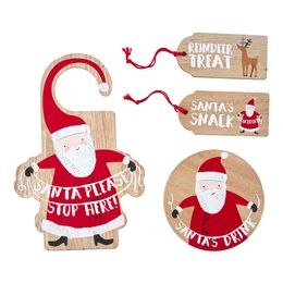 Skyltar i Trä Santa