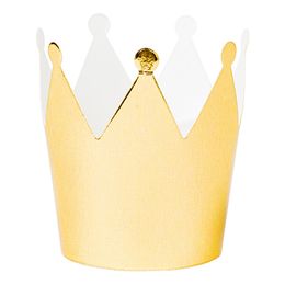 Pappersdekoration Krona Guld
