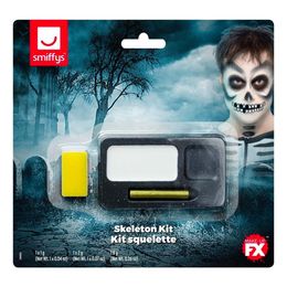 Sminkesett Svart/Hvit Hodeskalle