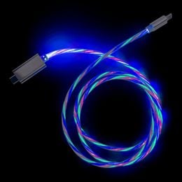 Hurtigladerkabel med LED USB-C