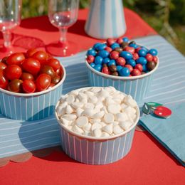 Bildspel - Snacksbägare Blå/Brun