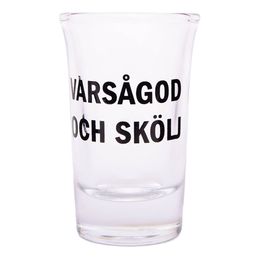Bildspel - Snapsglas med Text