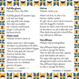 Bildspel - Snapsvisor Middagsspel