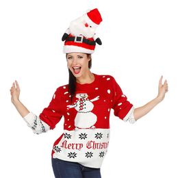 Bildspel - Snögubbe Röd Jultröja