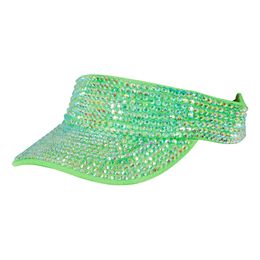 Solskærm med Strass Grøn