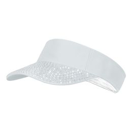 Solskärm med Strass Vit