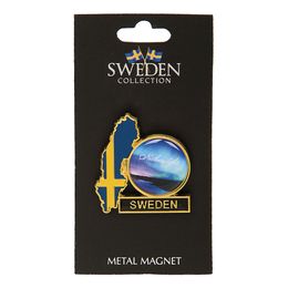 Souvenir Kylskåpsmagnet Sweden Northern Lights