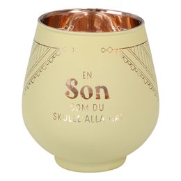 Bildspel - Ljuslykta Spegelglas med Text