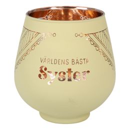 Bildspel - Ljuslykta Spegelglas med Text