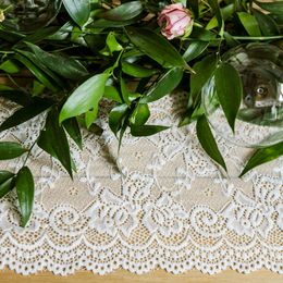Bildspel - Spetsband Blomster Off-White på Rulle