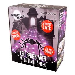 Spindelnät LED med Spindel