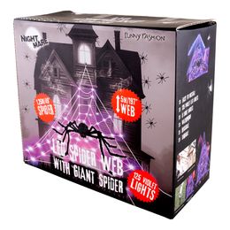 Bildspel - Spindelnät LED med Spindel