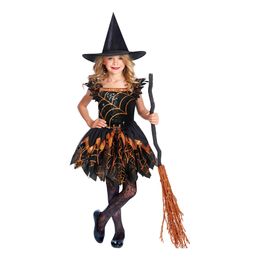 Spöklig Spindelhäxa Barn Maskeraddräkt