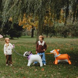 Lysbildefremvisning - Stående Folieballon Corgi