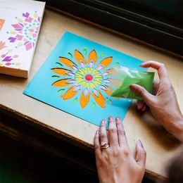 Lysbildefremvisning - Stencils Sand Kit Diwali