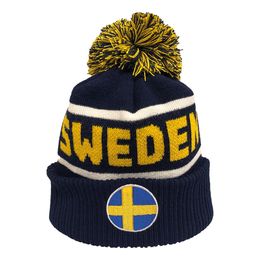 Strikket Lue Pom Pom Sweden