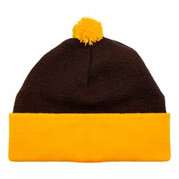 Stickan Mössa Gul/Brun