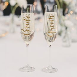 Bildspel - Stickers för Glas Bride & Groom