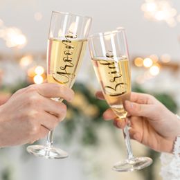 Bildspel - Stickers för Glas Bride & Groom