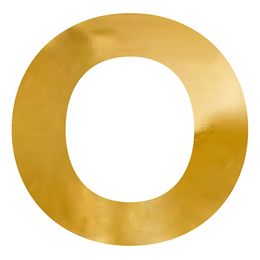 Lysbildefremvisning - Stor Speilbokstav Gull