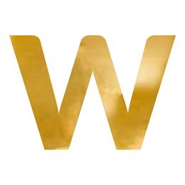 Lysbildefremvisning - Stor Speilbokstav Gull