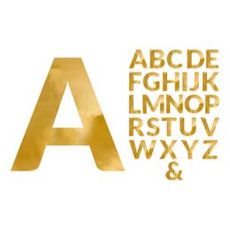 Stor Speilbokstav Gull