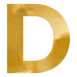 Lysbildefremvisning - Stor Speilbokstav Gull