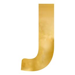 Lysbildefremvisning - Stor Speilbokstav Gull