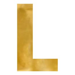 Lysbildefremvisning - Stor Speilbokstav Gull