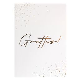 Stort Kort Grattis Guld