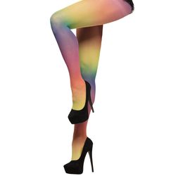 Strømpebukser Regnbuefarvede