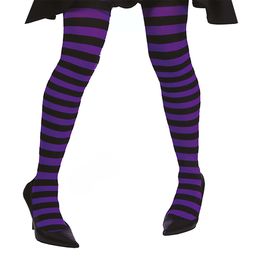 Sukkahousut Musta/Violetti Raidalliset