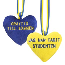 Studenthjärta med Text