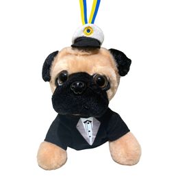 Studenterbamse Mops med Jakkesæt