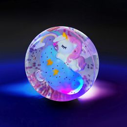 Bildspel - Studsboll Light-Up Unicorn