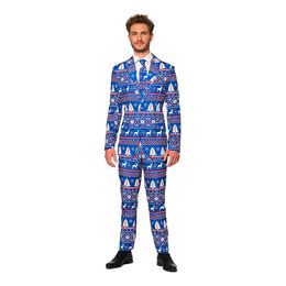 Suitmeister Christmas Blue Nordic Jakkesæt