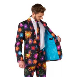 Lysbildefremvisning - Suitmeister Fireworks Black Jakkesæt