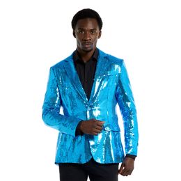 Suitmeister Paljettkavaj Blå