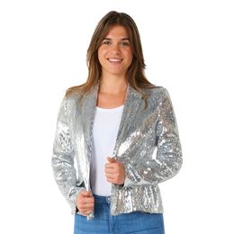 Suitmeister Paljettipikkutakki Naisten Hopea