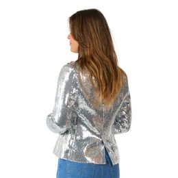 Diaesitys - Suitmeister Paljettipikkutakki Naisten Hopea