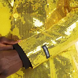 Bildspel - Suitmeister Paljettkavaj Gul