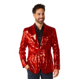 Suitmeister Paljettkavaj Röd